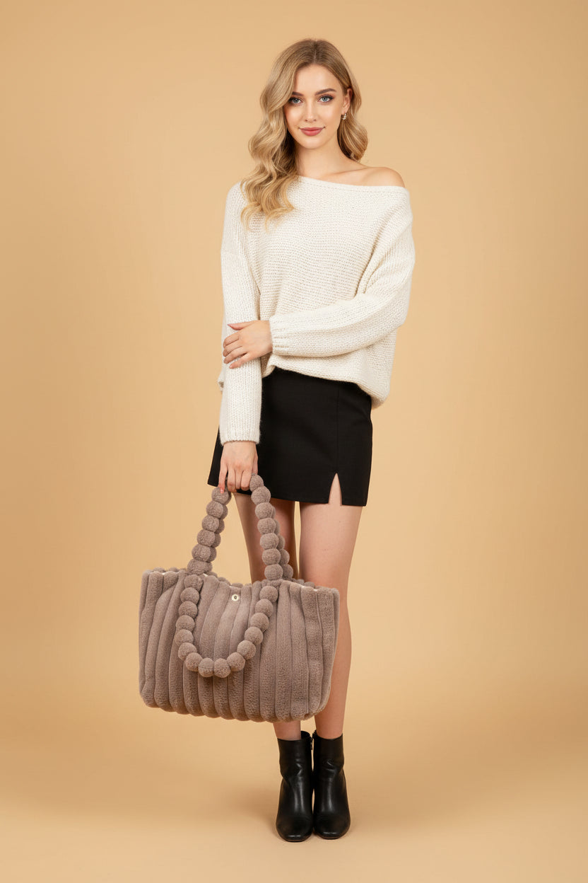 Vivirose| Pluche Extra Zachte Cloudpuff Schoudertas