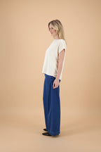 T-shirt van materiaal mix | Vivirose