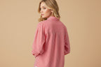 gestreepte blouse | rood / wit