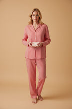 gestreepte blouse | rood / wit