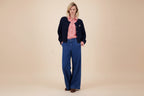 gestreepte blouse | rood / wit