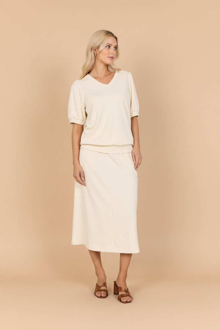 Vivirose T-shirt Crème