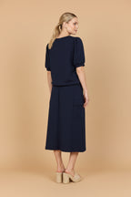 Vivirose T-shirt Navy
