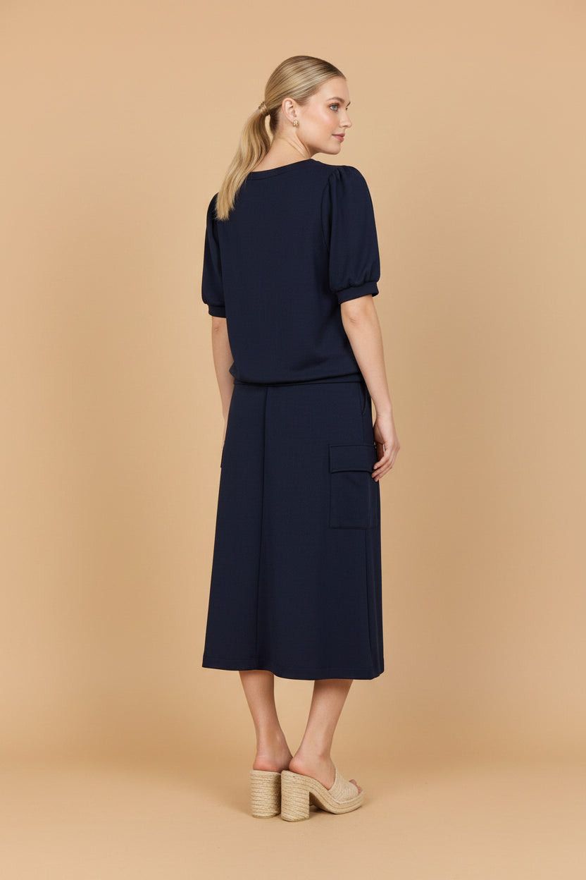 Vivirose T-shirt Navy