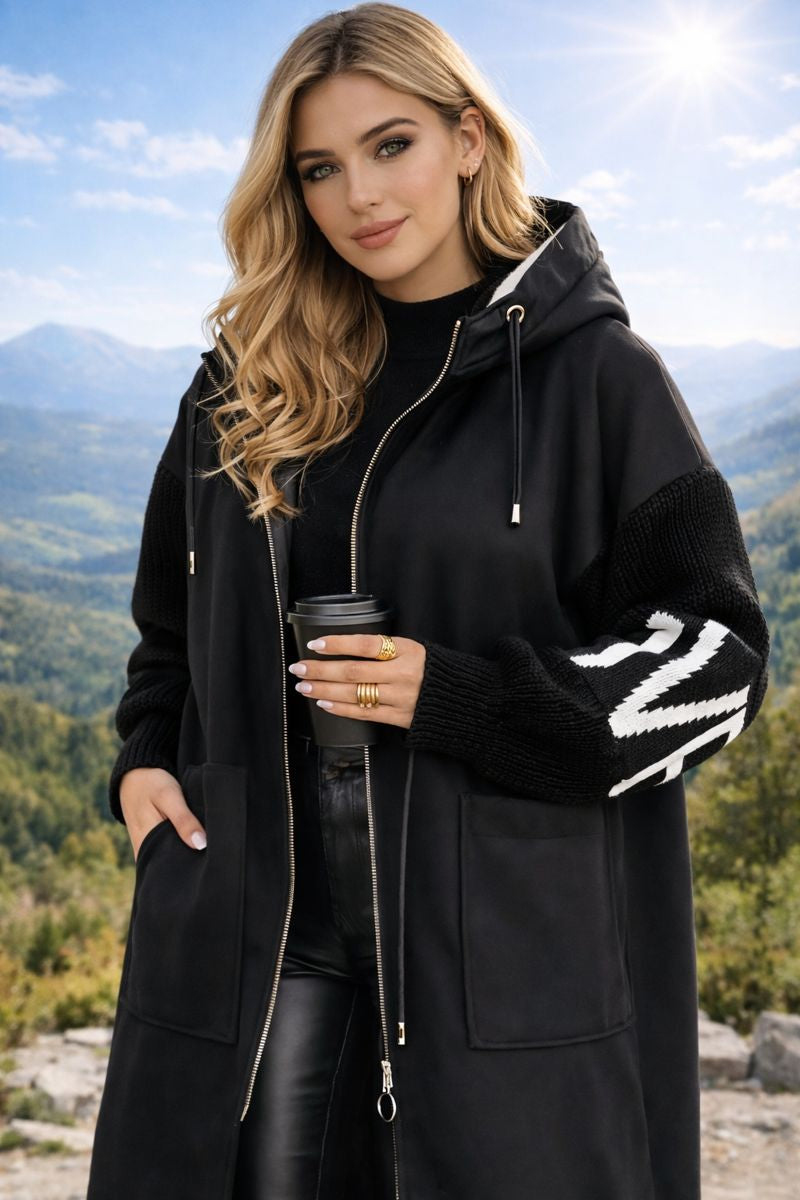 EVELINA | Elegante Jas met Capuchon die Raffinement en Dagelijks Comfort Biedt