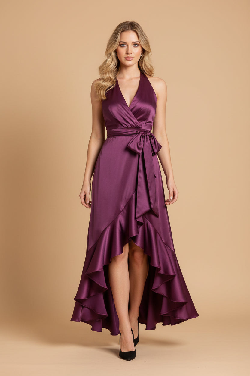 Midnight Halter Gown jurk