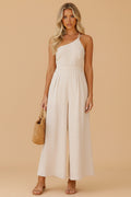 Vivirose - One-Shoulder Jumpsuit Met Chique Pasvorm