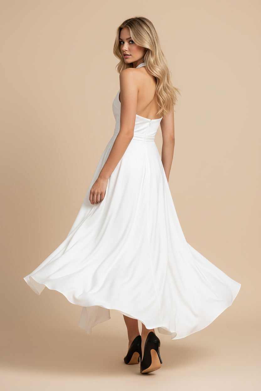 Midnight Halter Gown jurk