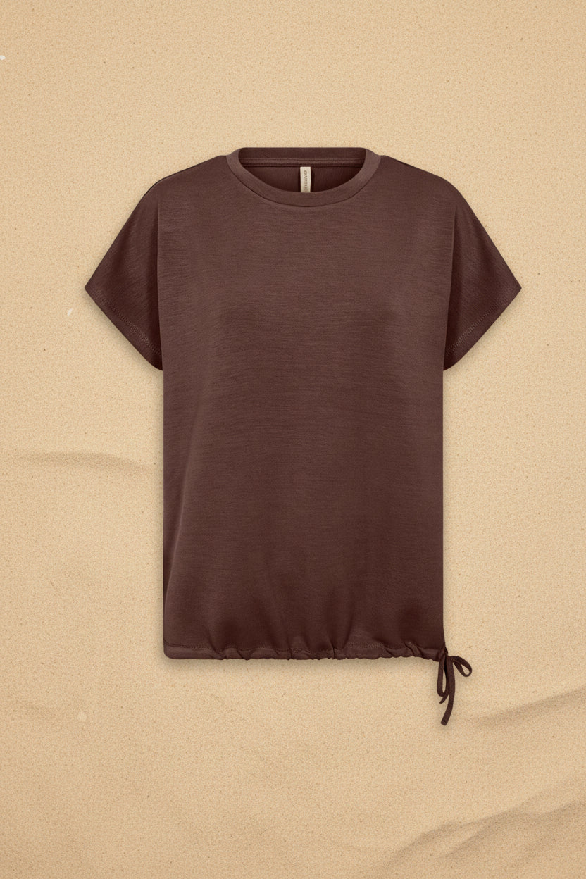 Vivirose T-shirt Donkerbruin
