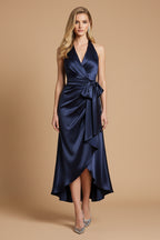 Midnight Halter Gown jurk