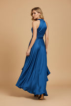Midnight Halter Gown jurk