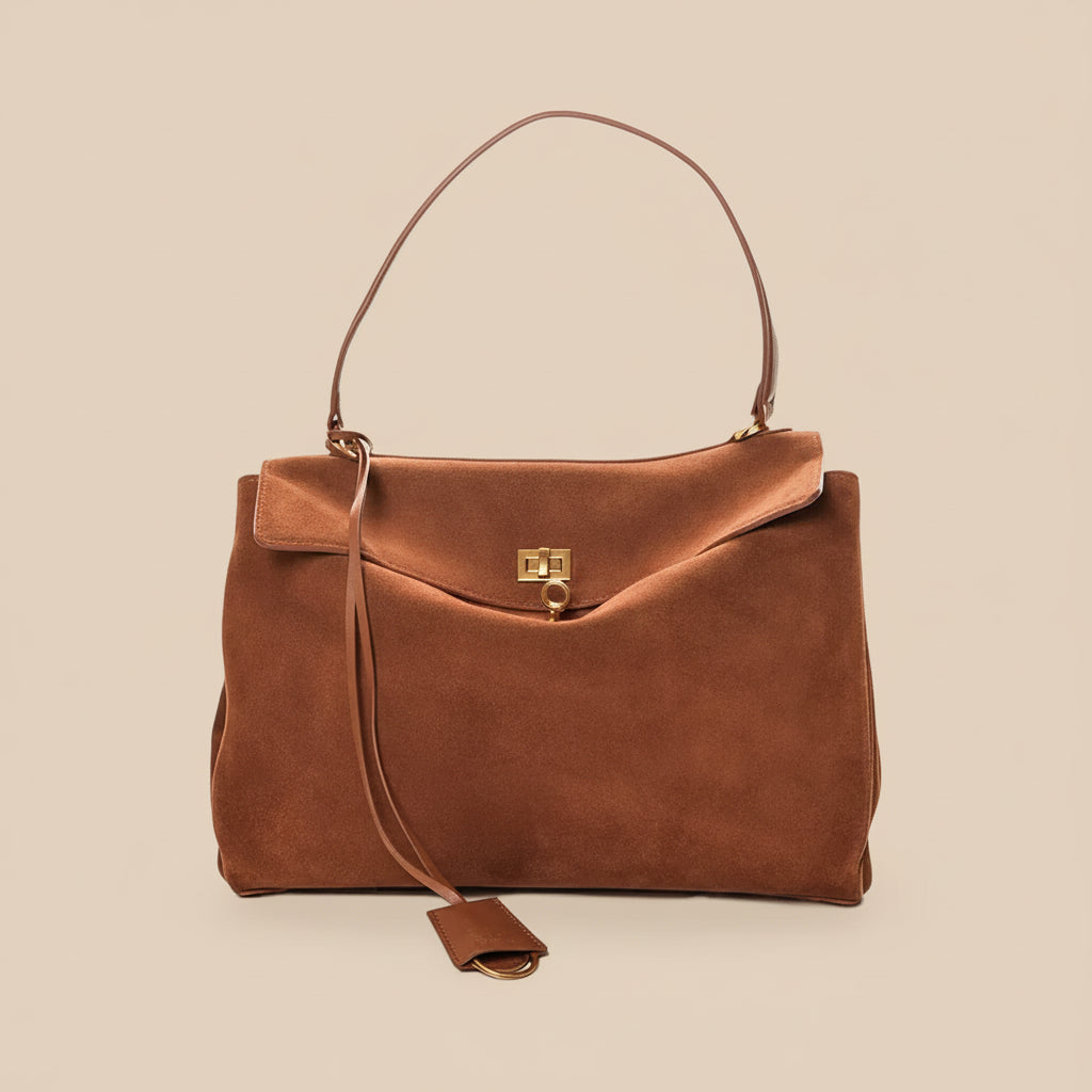 Luxe Suede Schoudertas - Stijlvol & Praktisch