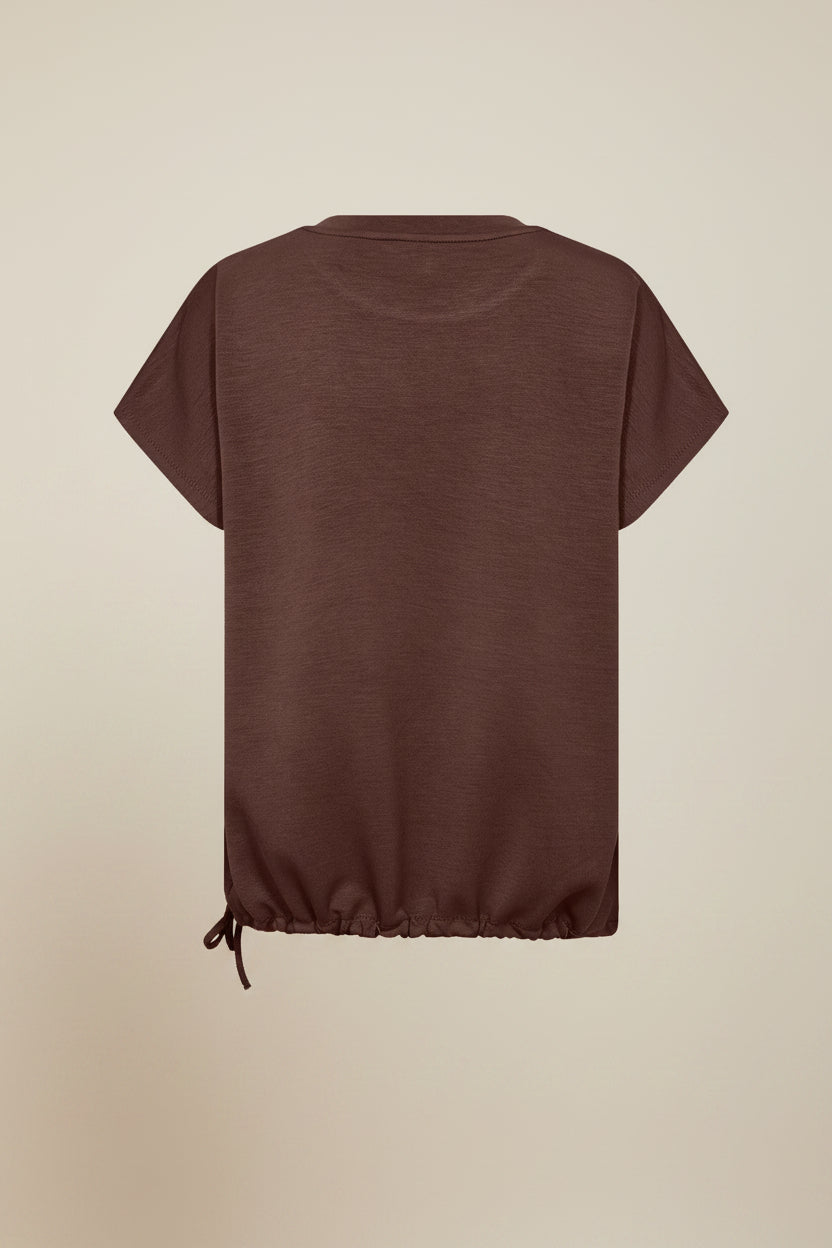 Vivirose T-shirt Donkerbruin