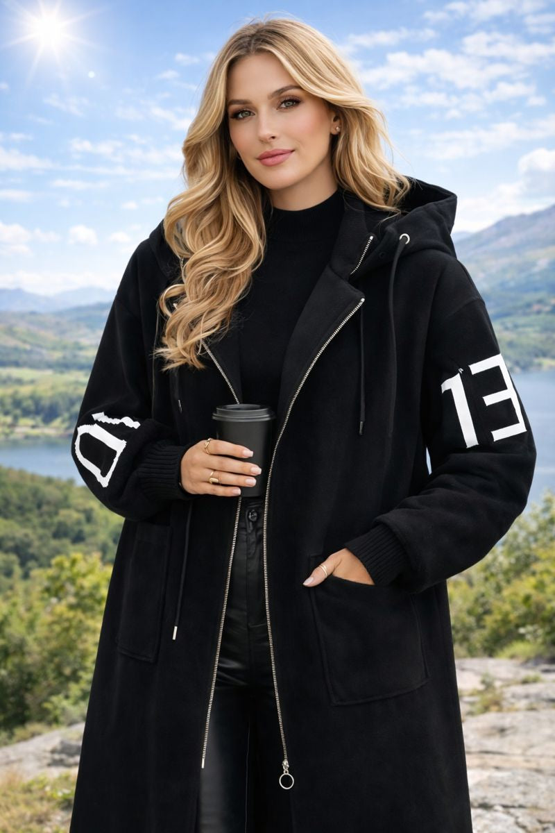 EVELINA | Elegante Jas met Capuchon die Raffinement en Dagelijks Comfort Biedt