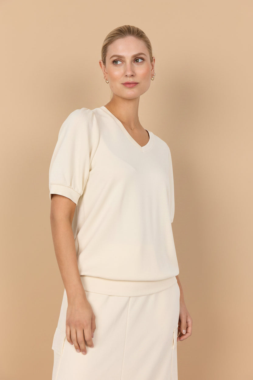 Vivirose T-shirt Crème
