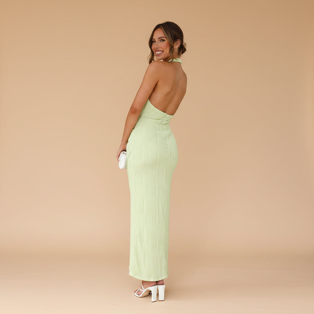 Vivirose| Midi Jurk Halterhals