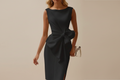 Vivirose | Dames Elegant Strik Detail Midi Jurk