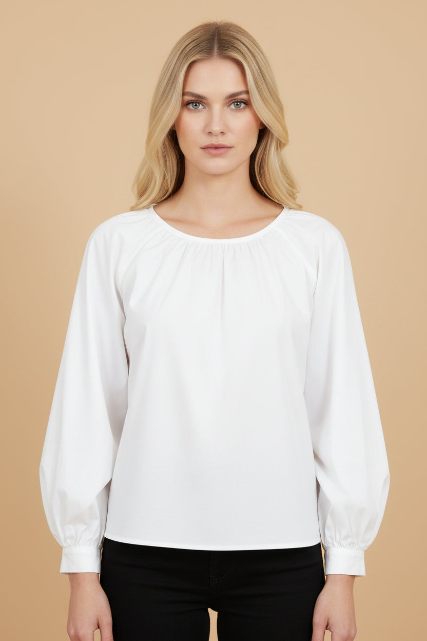 Vivirose| Blouse Wit