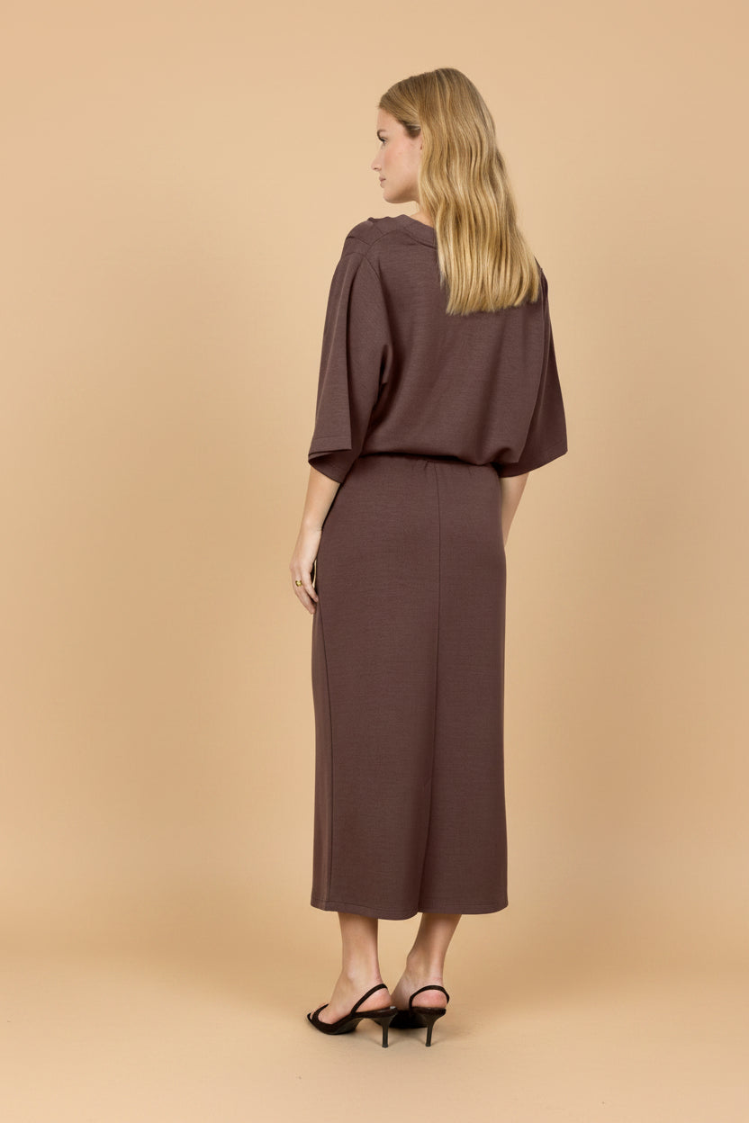 Vivirose Blouse Donkerbruin