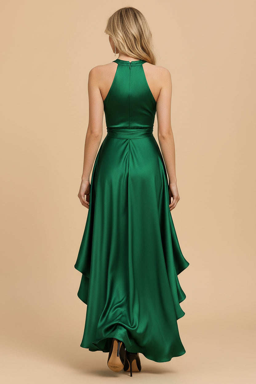 Midnight Halter Gown jurk