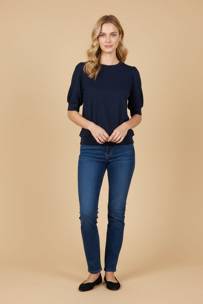 Vivirose Blouse Navy