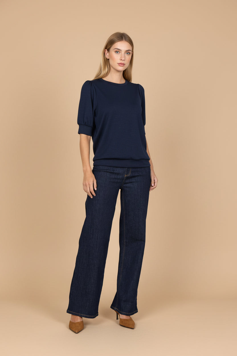 Vivirose Blouse Navy