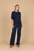 Vivirose Blouse Navy