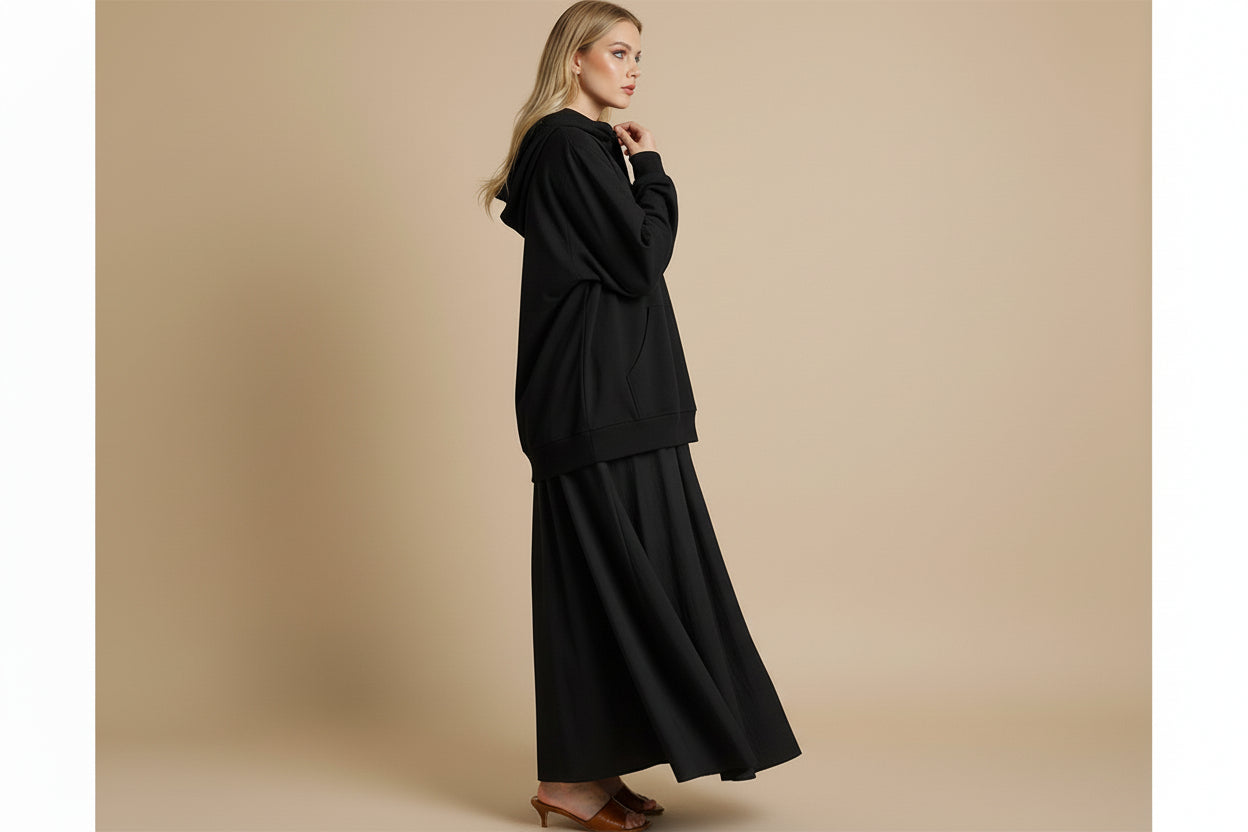 Faye | Dames Elegante Knoop Taille Overhemd Midi Jurk