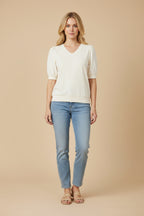 Vivirose T-shirt Crème