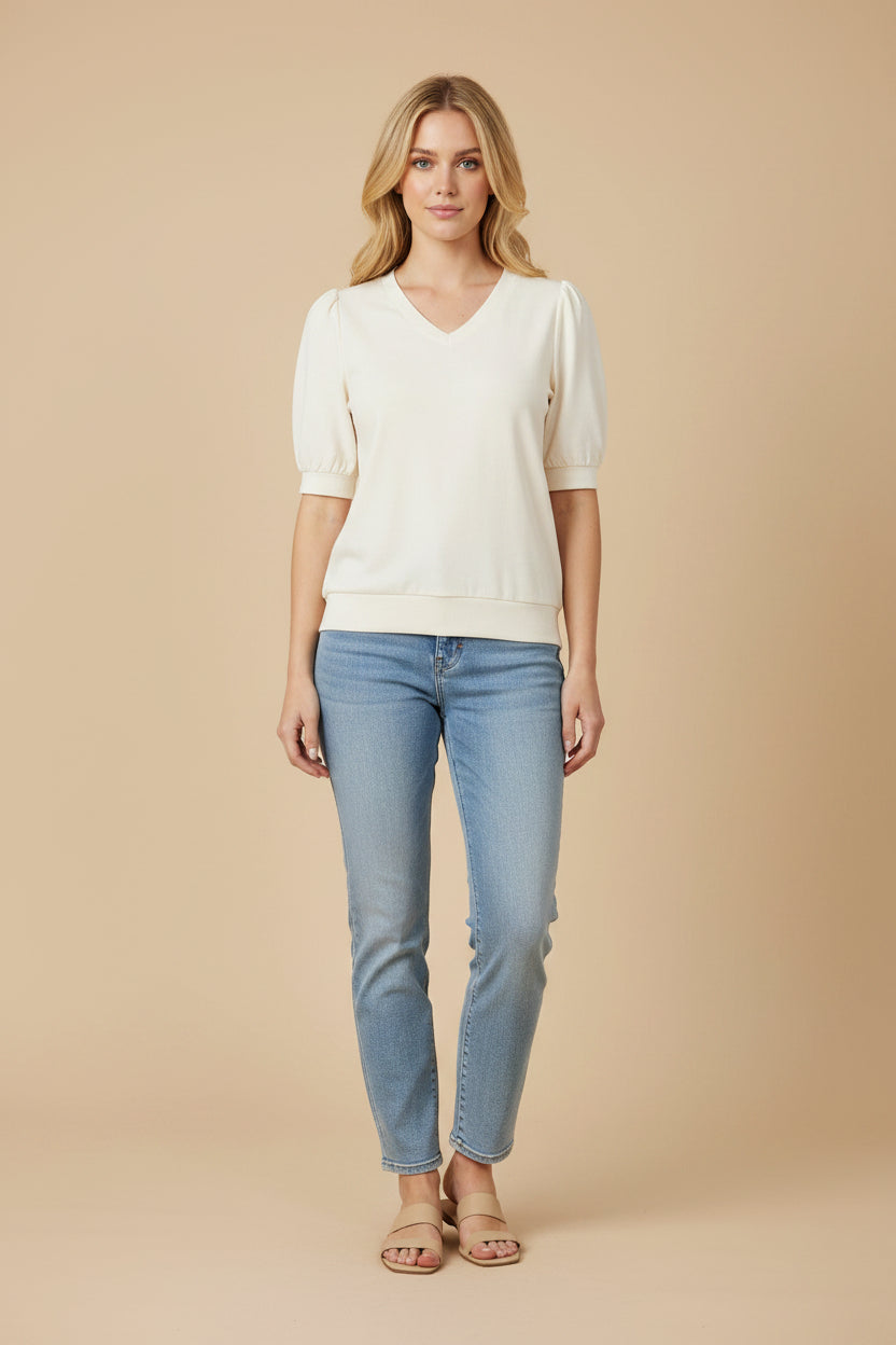 Vivirose T-shirt Crème