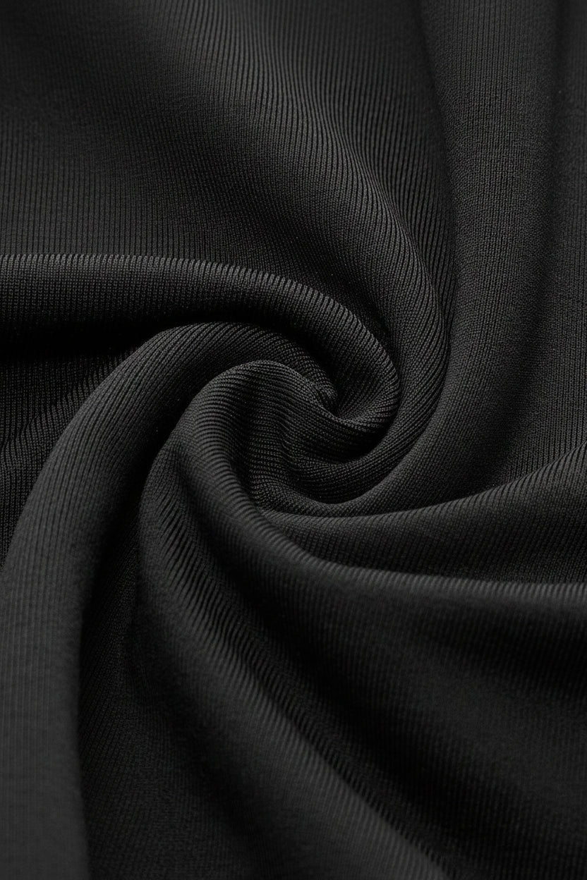 Vivirose| Hoge kraag en scheur tot dij Maxi-jurk open rug