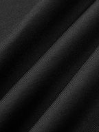 Vivirose| Hoge kraag en scheur tot dij Maxi-jurk open rug