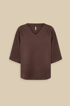 Vivirose Blouse Donkerbruin