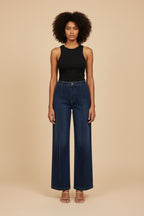 CARISW Broek denim mid waist