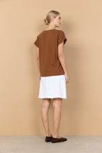 Vivirose T-shirt Bruin