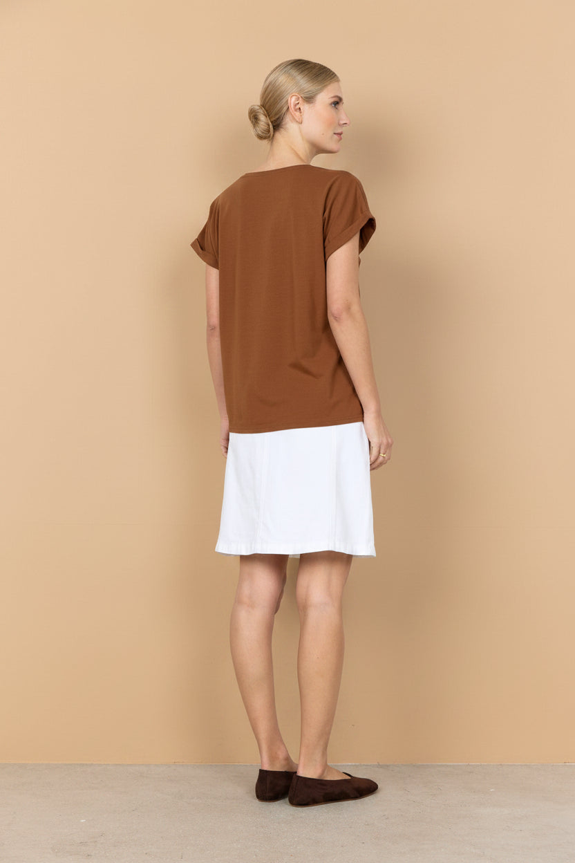 Vivirose T-shirt Bruin