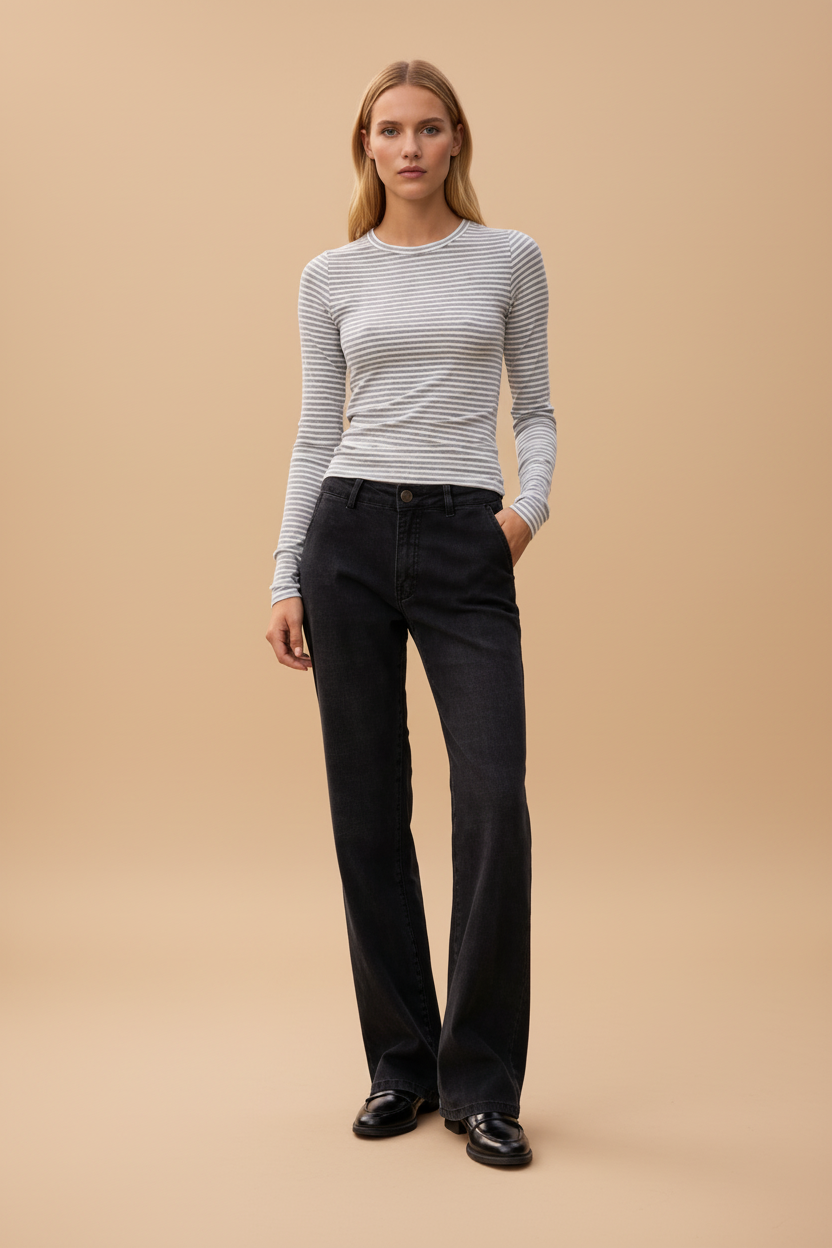 Vivirose Broek - Washed black