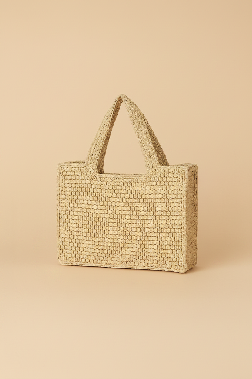 Vivirose | Handgemaakte Raffia Strandtas voor Dames