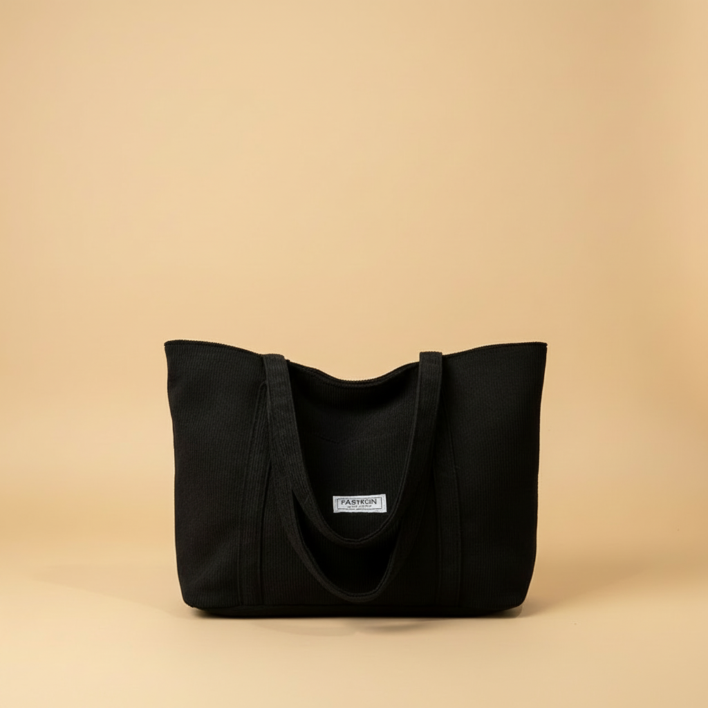 Vivirose| Grote Tote Tas Dames- Zachte Corduroy Stof, Ruim Ontwerp
