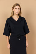 Vivirose Blouse Zwart
