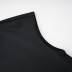 Andrea Black Keyhole Maxi Dress with High Thigh Slit