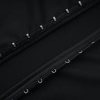 Andrea Black Keyhole Maxi Dress with High Thigh Slit