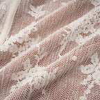 Marlene White Flared Lace Maxi Dress