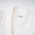 Acharya White Shawl Lapel Mini Dress
