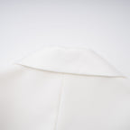 Acharya White Shawl Lapel Mini Dress