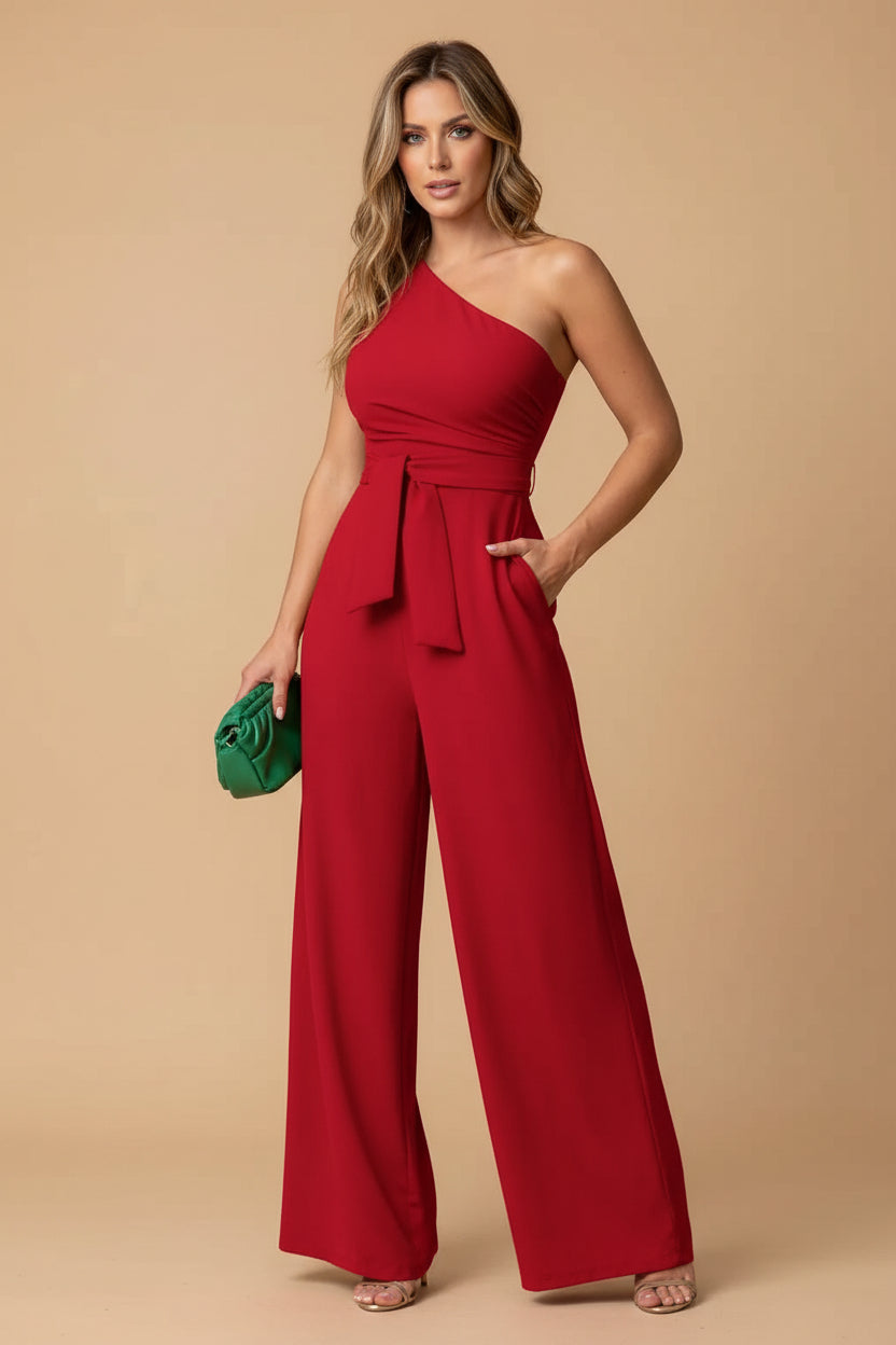 Vivirose Jumpsuit Met Wijde Pijpen