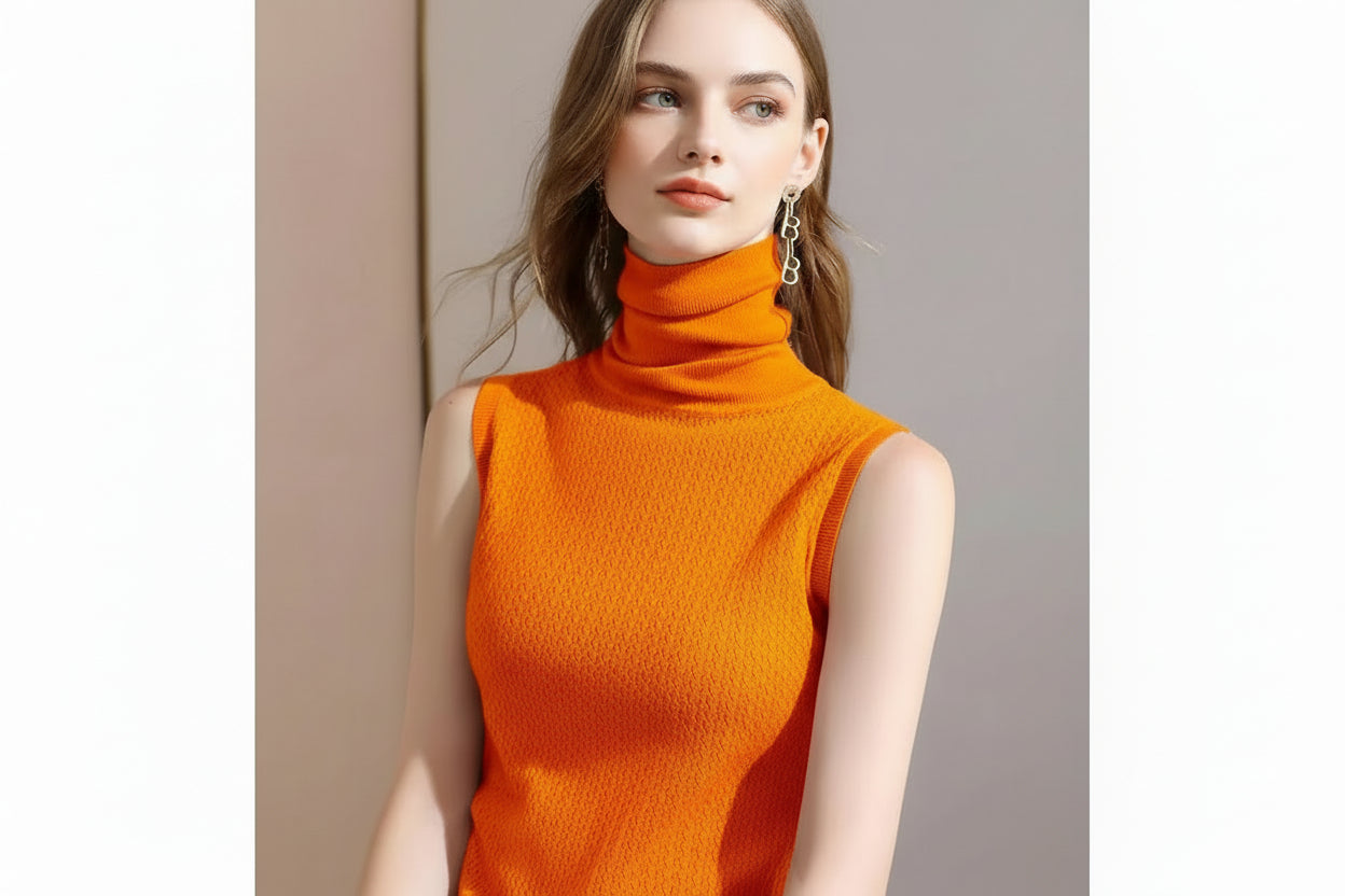 Vivirose™ Elegante Mouwloze Coltrui Top