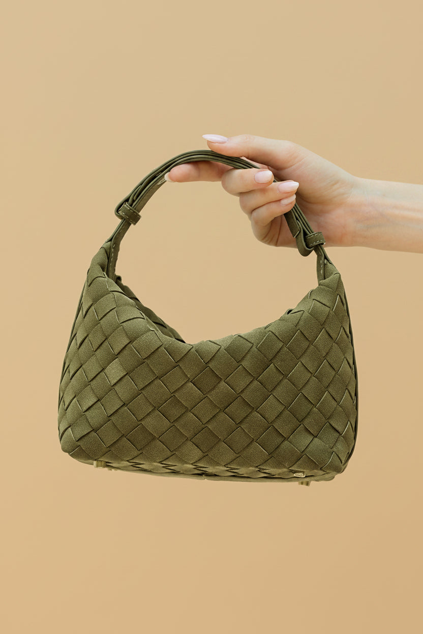 Vivirose | Stijlvolle Geweven Dames Handtas - PU-leer, Trendy en Praktisch