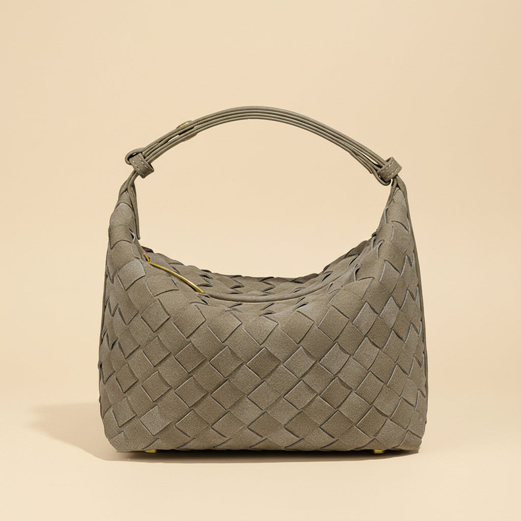 Vivirose | Stijlvolle Geweven Dames Handtas - PU-leer, Trendy en Praktisch