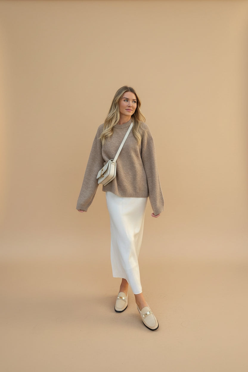 Vivirose| Maxi Rok Satijn Look met Subtiele Glans - Comfy & Luchtig